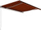 vidaXL - Luifel - handmatig - uittrekbaar - 400x300 - cm - oranje - en - bruin