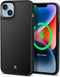 Spigen ACS04946 - iPhone 14 Plus - Soft case - Vegan leer - MagSafe - Zwart