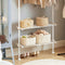 SoBuy KLS07-W - Telescoop Kledingrek - Verstelbaar B(52-80) x H(233-295) cm - Wit