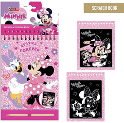 Minnie’s Besties Kraskaarten & Kleurplaten Set – 14x21 cm – 14 Afbeeldingen + Kraspen – Creatief Plezier voor Disney Fans