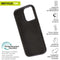 Muvit for Change iPhone 16 Pro - Telefoonhoes - Bescherming tegen krassen - Zwart