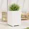 vidaXL - Plantenbak - 50x50x72 - cm - massief - grenenhout - wit