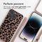 iMoshion Hoesje Geschikt voor iPhone 14 Pro Max Hoesje Met Koord - iMoshion Siliconen design hoesje met koord - Roze / Animal Pink