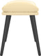 vidaXL - Voetenbank - 45x29,5x35 - cm - fluweel - crèmewit