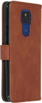 iMoshion Hoesje Geschikt voor Motorola Moto G9 Play / Moto E7 Plus Hoesje Met Pasjeshouder - iMoshion Luxe Bookcase - Bruin
