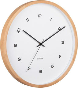 Karlsson Modesta - Wandklok - Hout - Ø41,6cm - Wit