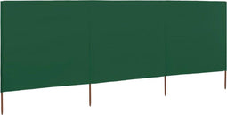 vidaXL - Windscherm - 3-panelen - 400x120 - cm - stof - groen