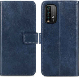 iMoshion Hoesje Geschikt voor Xiaomi Redmi 9T Hoesje Met Pasjeshouder - iMoshion Luxe Bookcase - Donkerblauw