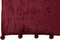 J-Line Plaid Pompom - fleece deken - polyester - bordeaux - 170 x 130 cm - woonaccessoires