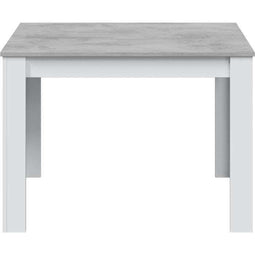 CLoe Eettafel - Rechthoekig - Artik Wit / Beton - 109 x 67 x 78 cm