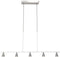 Steinhauer Vortex 3066ST - Hanglamp 5 lichts verstelbaar 85-145 cm Zilver