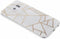 Design Backcover Samsung Galaxy S6 hoesje - Grafisch Wit / Koper