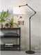 it's about RoMi Vloerlamp Amsterdam - Zwart/Wit - 70x47x190cm - Bohemian,Scandinavisch - Staande lamp voor Woonkamer - Slaapkamer