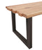 Feel Furniture - 160x90 Eettafel - Massief Boomstamblad Eiken - Constructed oak - 5 cm dik - U Frame