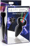 XR Brands Silicone Light Up Butt Plug - Small black