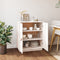 vidaXL - Dressoir - 65,5x40x75 - cm - massief - grenenhout - wit