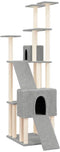 vidaXL - Kattenmeubel - met - sisal - krabpalen - 190 - cm - crèmekleurig