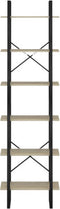 vidaXL - Opbergrek - 60x30x210 - cm - bewerkt - hout - sonoma - eikenkleurig