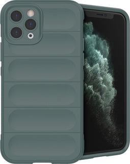 imoshion Hoesje Geschikt voor iPhone 11 Pro Hoesje Siliconen - imoshion EasyGrip Backcover - Donkergroen