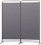 Angel Living Kamerscherm - 2 Panelen - 162x180cm - Opvouwbaar - Grijs