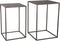 PTMD Hailee Gold square iron side table SV2