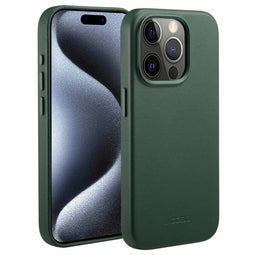Accezz iPhone 15 Pro - Back Cover - MagSafe Leather - Cedar Green