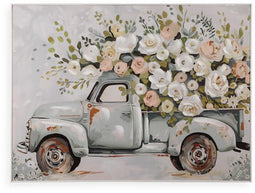 Versa - Schilderij - Vrachtwagen - Multicolour 2,5 X 80 X 60 CM