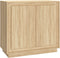 vidaXL - Dressoir - 80x34x75 - cm - bewerkt - hout - sonoma - eikenkleurig