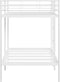 vidaXL - Stapelbed - zonder - matras - 107x203 - cm - staal - wit