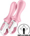 Satisfyer, vibrator, anaal vibrator, 'Air Pump Booty 5 Connect App', 18 cm, met app, opblaasbaar