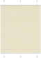vidaXL - Plissé - rolgordijn - 105x100cm - stofbreedte - 104,4cm - polyester - crème