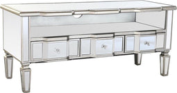 Tv-meubel DKD Home Decor Zilverkleurig 112 x 45 x 50 cm Spiegel Hout MDF