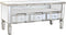 Tv-meubel DKD Home Decor Zilverkleurig 112 x 45 x 50 cm Spiegel Hout MDF