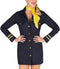 Dressforfun Stewardess M - Kostuum - Korte jurk met hoed en halsdoek