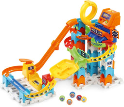 VTech Marble Rush Racing Set Electronic M200E Knikkerbaan - Educatief - 73 Onderdelen - Incl. 5 Knikkers met Licht- en Geluidseffecten - Cadeau - Vanaf 4 Jaar
