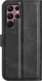Lunso - Geschikt voor Samsung Galaxy S23 Ultra - cover bookcase hoes - Zwart