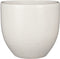 Mica Decorations - Plantenpot/bloempot - terracotta - wit flakes relief- D29/H26 cm