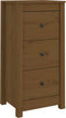 vidaXL - Dressoir - 40x35x80 - cm - massief - grenenhout - honingbruin
