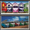 VW volkswagen retro vintage bus 3D holografisch schilderij SET van 2 stuks
