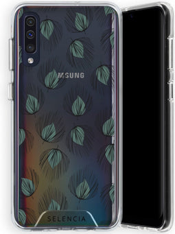 Selencia Hoesje Geschikt voor Samsung Galaxy A50 / A30s Hoesje - Selencia Zarya Fashion Extra Beschermende Backcover - Feathers