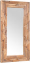 vidaXL - Decoratieve - spiegel - rechthoekig - 90x60 - cm - teakhout