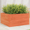 vidaXL - Plantenbak - 90x90x46 - cm - massief - grenenhout - wasbruin