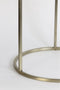 Light & Living Duarte Bijzettafel - Glas Bruin/Licht Goud - Ø50+Ø40 cm