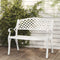 vidaXL - Tuinbank - 102 - cm - gietaluminium - wit