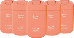 HAAN - Hand Desinfectie Pocket 30 ml - Sunset Fleur - Set van 5 Stuks - Roze