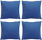 vidaXL - Bankkussens - 4 - st - 50x50 - cm - stof - koningsblauw