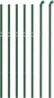 vidaXL - Draadgaashek - 1x10 - m - gegalvaniseerd - staal - groen