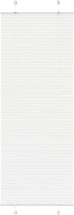 vidaXL - Plissé - rolgordijn - 80x200 - cm - stofbreedte - 79,4 - cm - polyester - wit