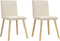 vidaXL - Eetkamerstoelen - 2 - st - linnen