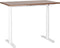 Bureau elektrisch verstelbaar donkerhout/wit 120 x 72 cm DESTINAS